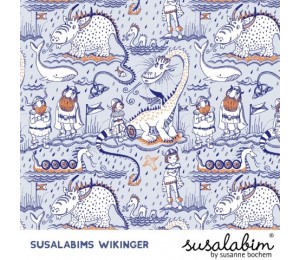 Bio Jersey Lillestoff - Wikinger Drachen